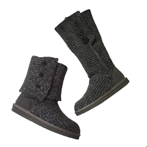 UGG Shoes - Ugg Classic Cardy Button Detailed Knit Boots